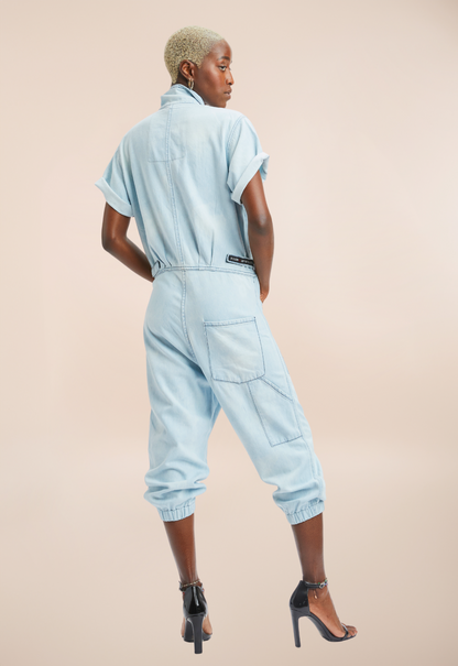 REBELLE RAZOR Short Sleeve Jumpsuit