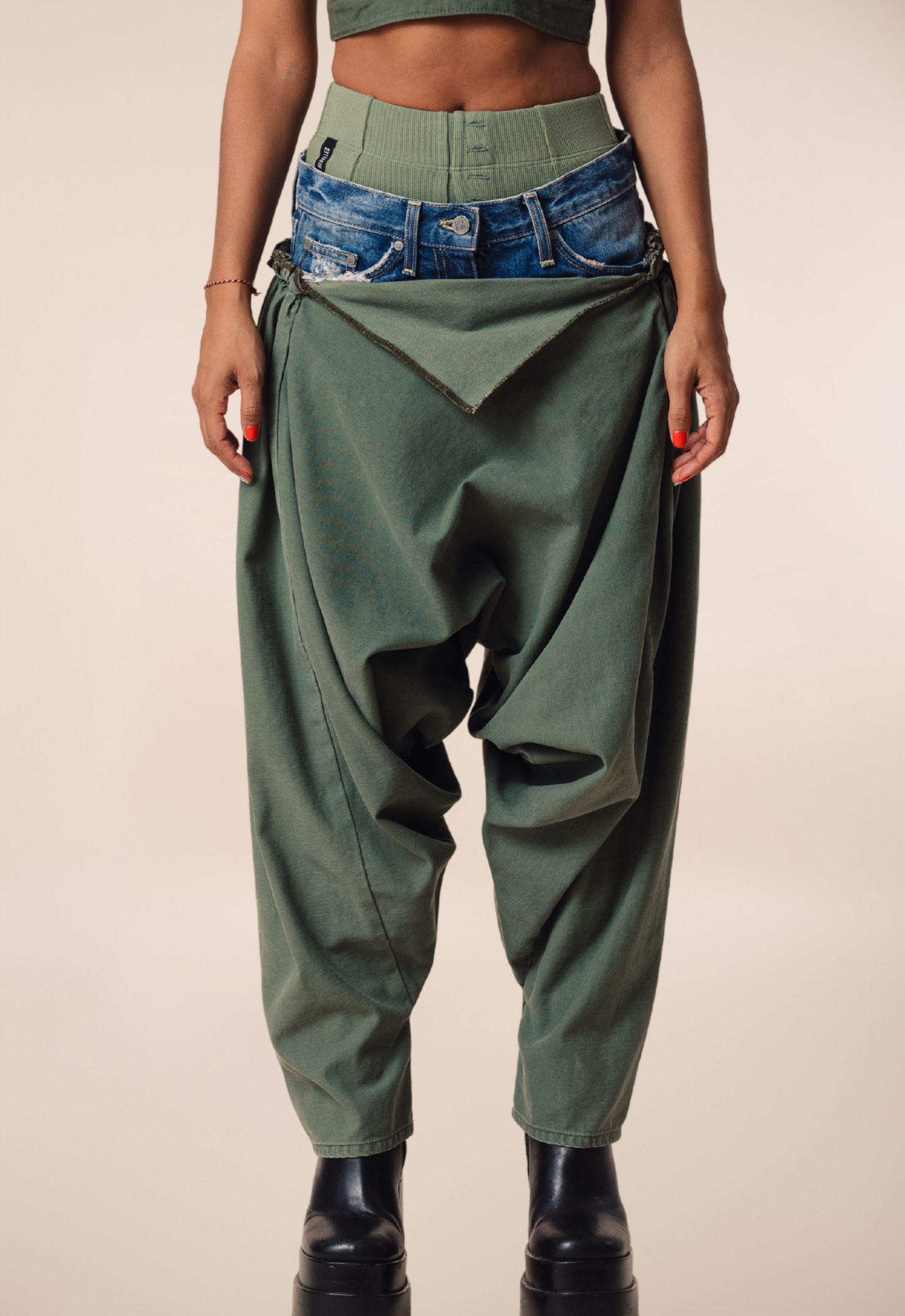 Army Wanderer Harem Pant